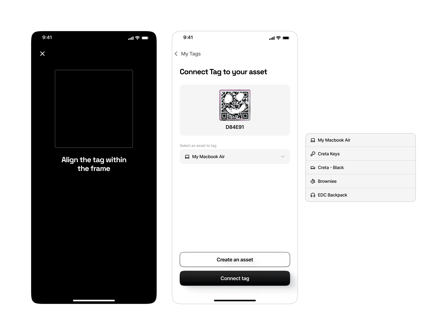 Scan QR and Connect Tag